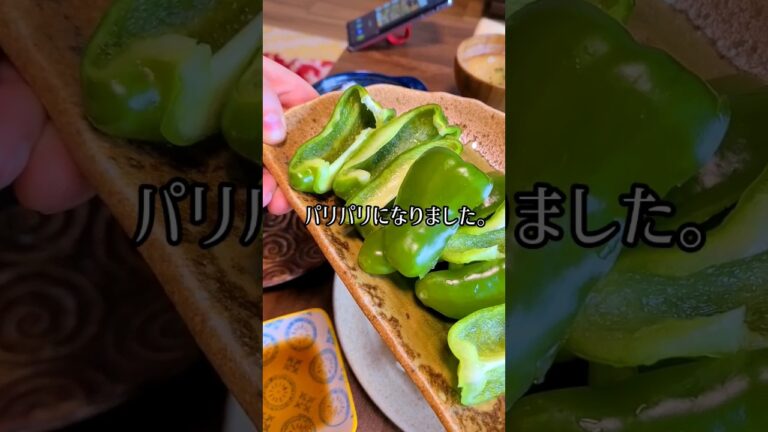 冷凍餃子が５倍おいしくなるパリパリピーマン ⚠咀嚼音注意