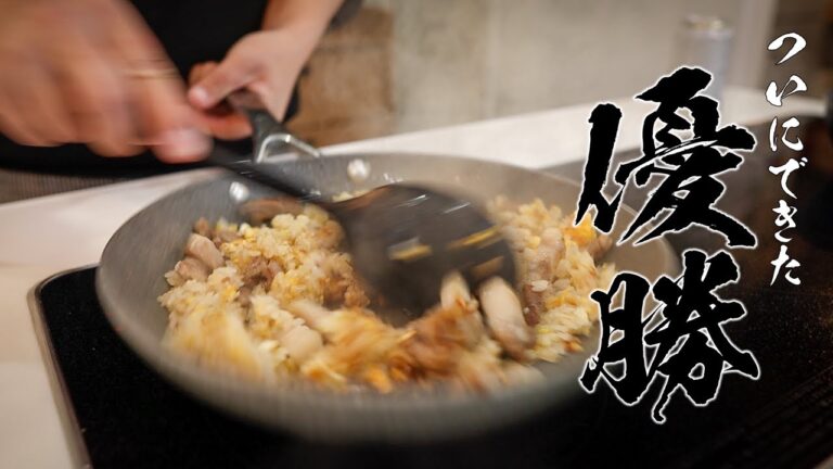 【ゴツ盛り豚バラガーリック炒飯】男性の胃袋をイチコロにするやべぇ炒飯できました！