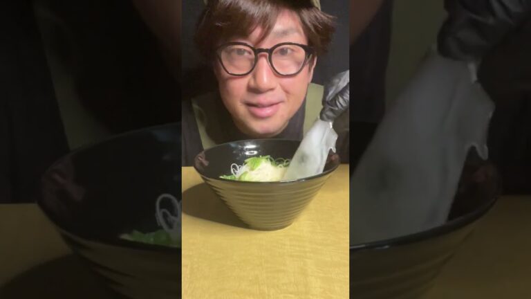 【このそうめんは食べないで！】SOUP STOCK SOMEN 出汁そうめん 　＃shorts #asmr ＃food ＃簡単レシピ ＃三輪山本白龍　＃茅乃舎だし