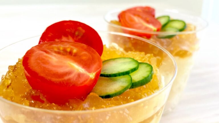 お肌、ぷるぷる。コンソメジュレのポテトサラダ #shorts