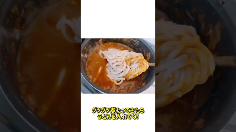 カレーの残りでやすまるだしを使ってカレーうどん作ってみた！#やすまるだし公式アンバサダー #やすまるだし #美味しい #簡単 #時短 #カレー #残り #カレーうどん