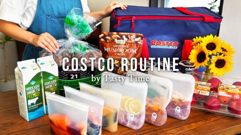 コストコルーティン／大容量食材の小分け・下味冷凍保存とかんたん夕飯VLOG｜COSTCO ROUTINE／Small portioning & seasoning freezing