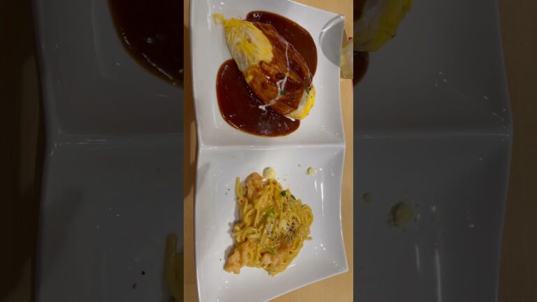 ポムの樹  #オムライス #パスタ #たらこスパゲティ #デミグラスソースオムライス #エビ白菜クリームパスタ #ランチ