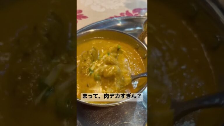 肉が大きくて最高に美味いチキンカレー#カレー #カレー専門店