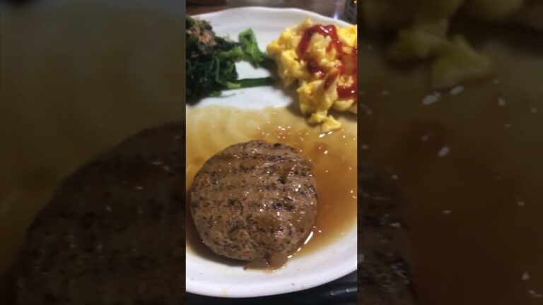 【夕食】今夜は和風ハンバーグ