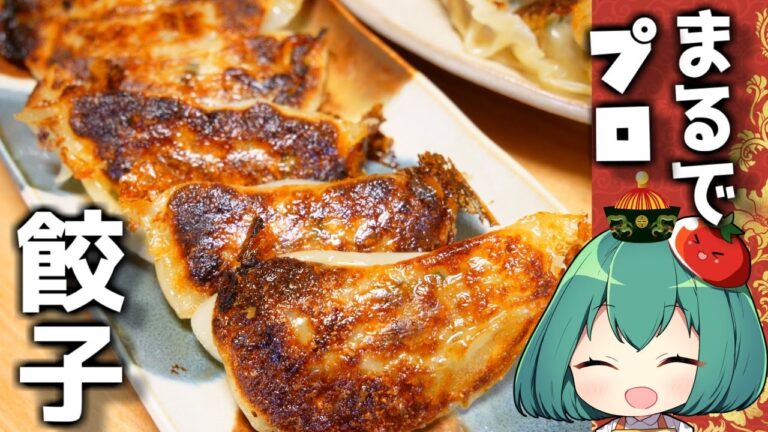 毎日食べたい絶品「焼き餃子」の作り方！餃子の餡があまったら肉団子！本格鶏ガラスープの作り方【料理】【ゆっくり実況】