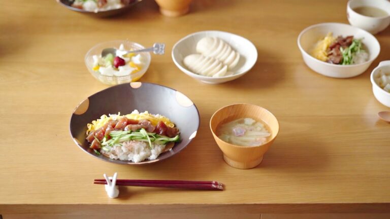 七夕の日の朝ごはん【献立/天の川ちらし】