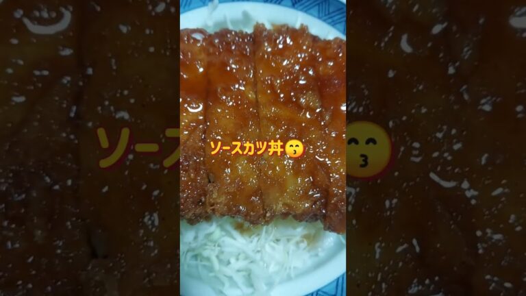 『夜ご飯』ソースカツ丼のソースを探した結果がこちらです　#shorts #yummy #美味しい #東京 #福島県 #アンテナショップ #ソースカツ丼 #おうちごはん #男飯