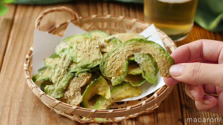レンジでパリパリ！アボカドチップの作り方