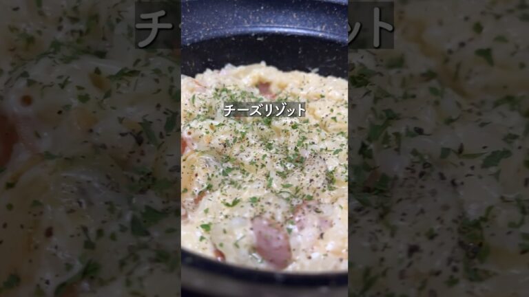 カピカピご飯でチーズリゾット【36歳東大５度落ちフリーターTAWASHI】#料理 #vlog #グルメ