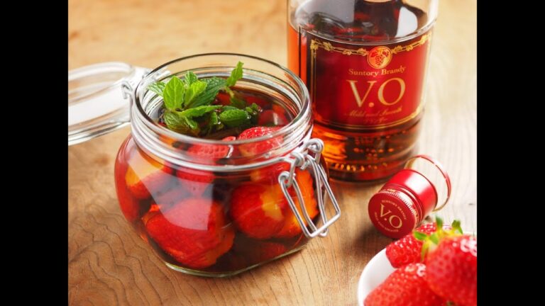 いちごバニラのフルーツブランデー、チーズスモア