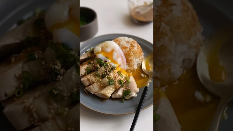 【-3kg痩せる】たった1分で作る！ごま油香る和風カオマンガイ！これもう食べた？🫶🏻 #鶏胸肉 #節約レシピ #ダイエット食事 #カオマンガイ #時短レシピ#shorts #炊飯器レシピ #炊飯器