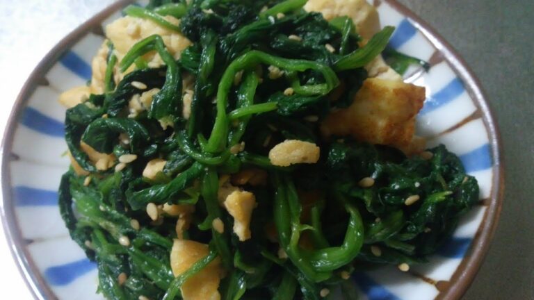 ほうれん草炒め 簡単レシピ
