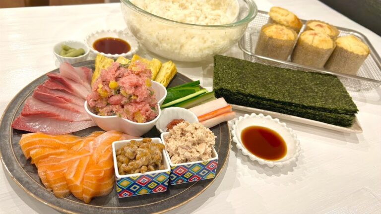 [同棲カップル]手巻き寿司パーティー！待ちに待った休日ごはん！