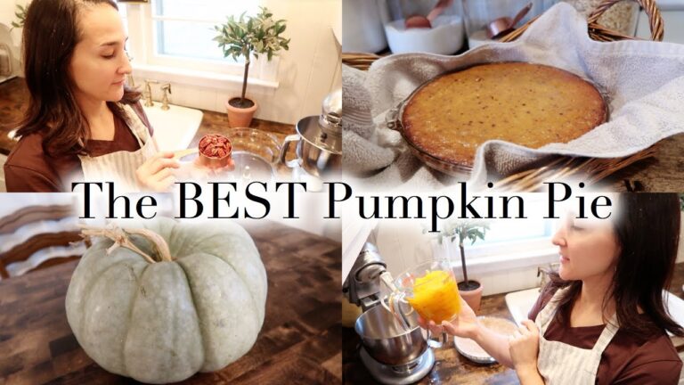 From Scratch Pumpkin Pie with Nut Crust | BAKE WITH ME