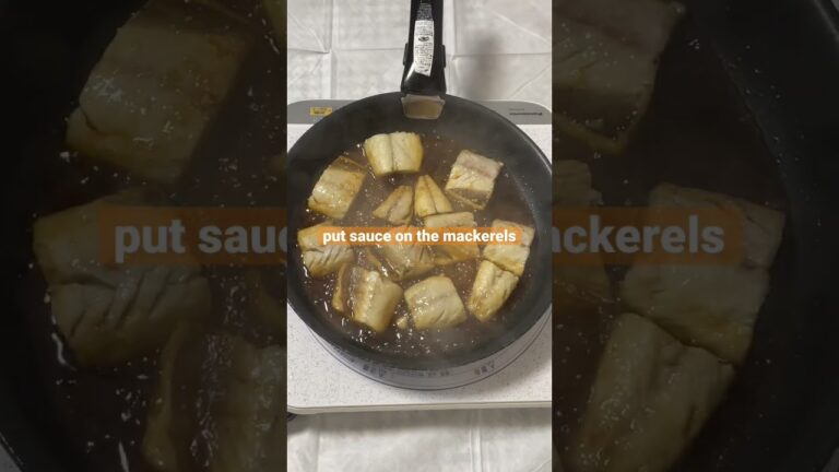 【Teriyaki mackerel】サバの照り焼きJapanese food #shorts #asianfood #fish #料理