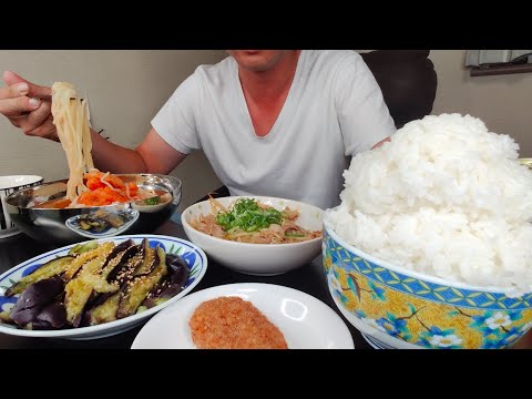 ３合飯に激うま味ぽんレシピと冷麺２人前で大食い親父の幸せ晩御飯の出来上がり『めしが旨けりゃそれでいい』