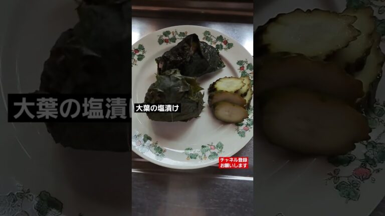 一人ランチ簡単おにぎり#自家製梅ご飯#自家製大葉塩漬け#海苔#自家製ピクルス#美味しい