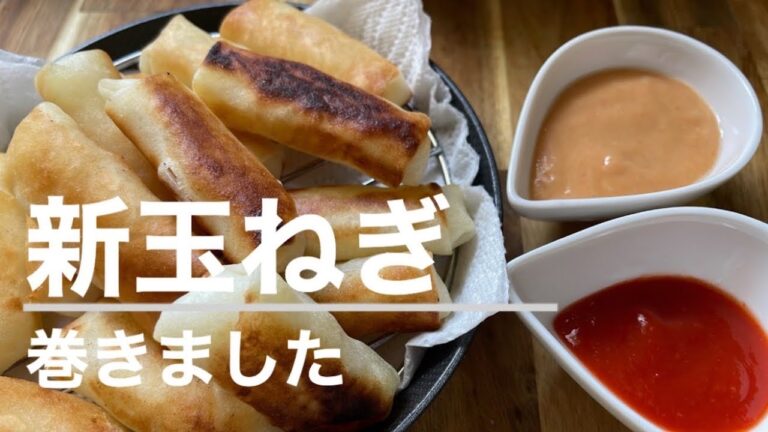 新玉ねぎだけで巻いて美味しい！春巻き😋