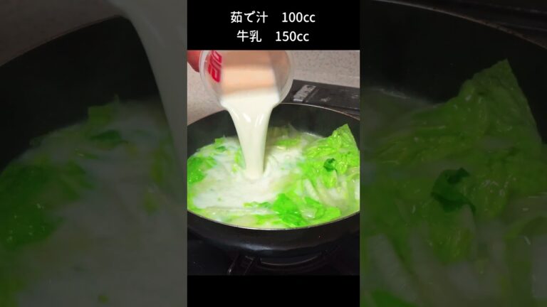 【パスタ弁当】白菜とハムのクリームパスタ