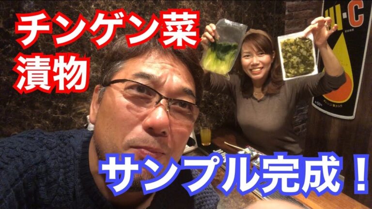 チンゲン菜漬物のサンプル完成