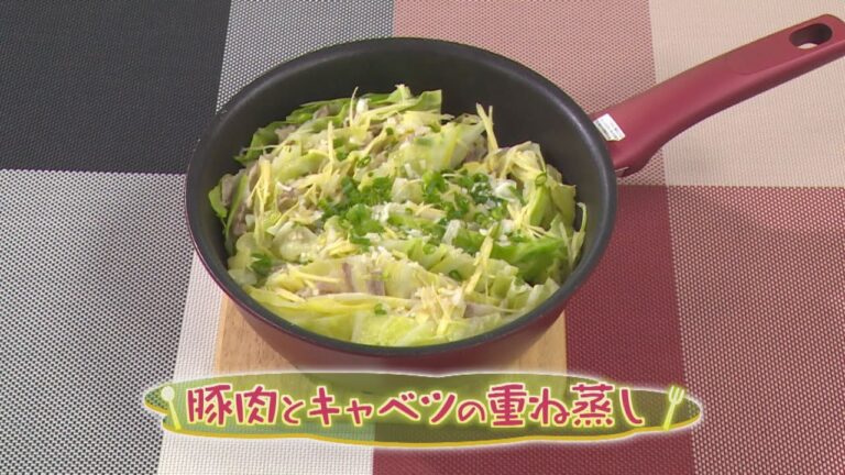 「豚肉とキャベツの重ね蒸し」の作り方（クックハンド2020年5月8日放送分）