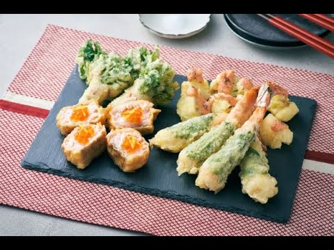 【レシピ】天ぷら粉黄金・オレインリッチで作る華やかな「冬の紅白天ぷら盛り合わせ」