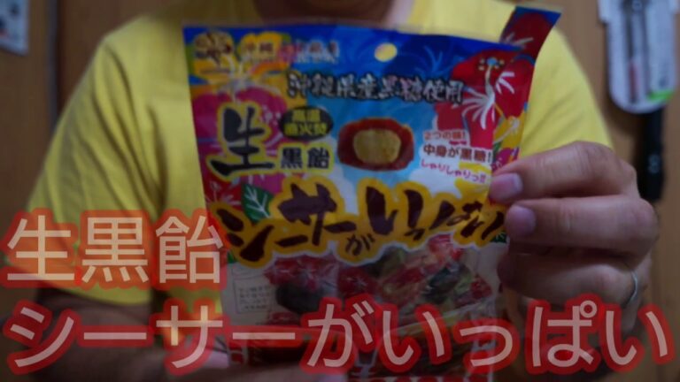 沖縄県産黒糖使用 生黒飴 シーサーがいっぱい SONY NEX-5R SIGMA 単焦点広角レンズ 19mm