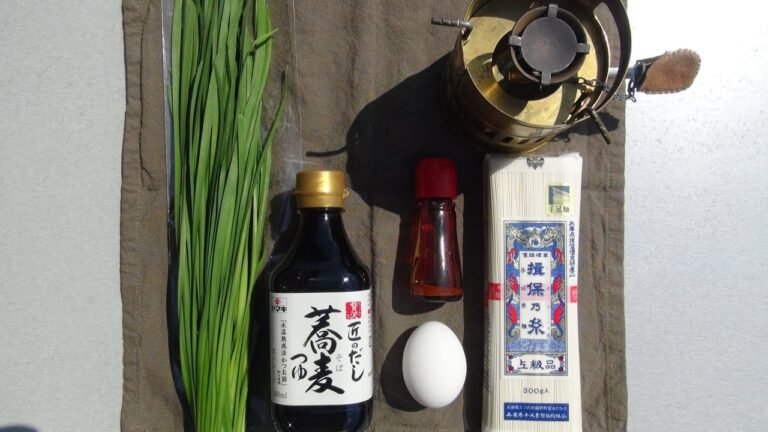 #5 シェルパ斉藤のワンバーナー簡単クッキングを検証する！No 5ニラ玉ソーメン