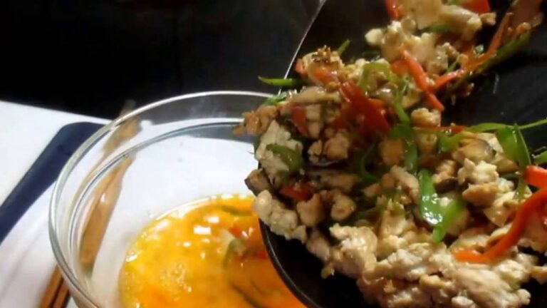 ひき肉入りのギセイ豆腐