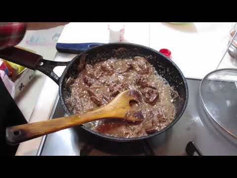 鶏レバーの赤ワイン煮：短縮版