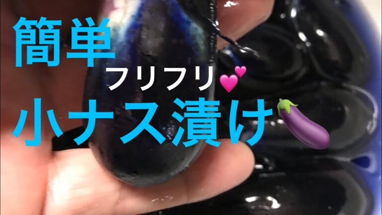 [漬物]簡単フリフリで小茄子漬け！　田舎暮らしvlog
