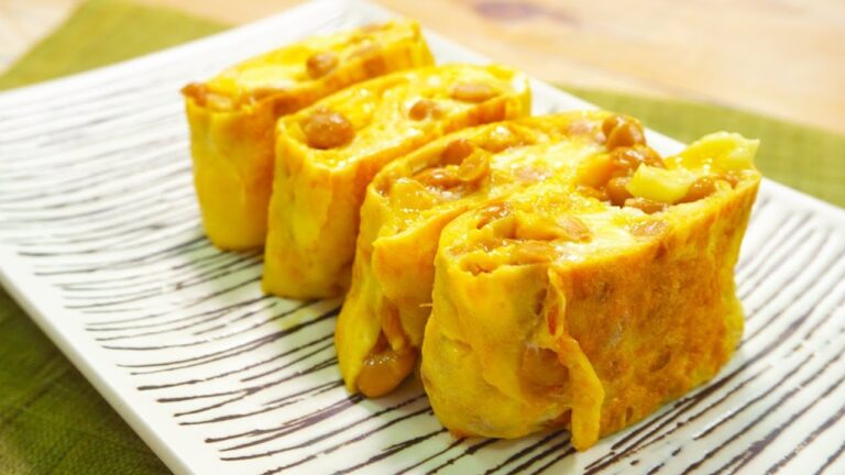 ネバネバふわふわ♪厚焼き納豆玉子