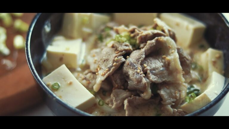 暑い時にズルズルしたいごまダレ豆乳うどんの作り方【一人暮らし男子】