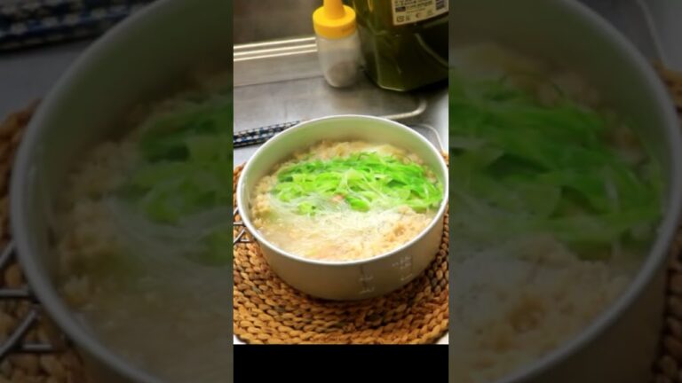 オートミールで朝食を　B　春雨ヌードル　reakfast with oatmeal　oatmeal recipe B #グルテンフリー　#shorts