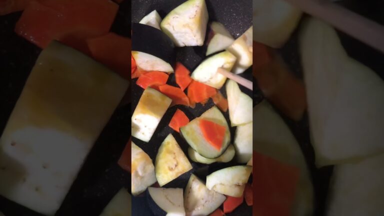 茄子と人参の味噌炒め