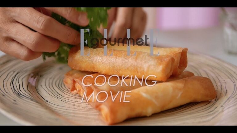 レシピ「うにとチーズの揚げ春巻き」　Recipe "Uni and Cheese Spring Roll"｜ELLE gourmet