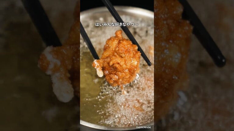 これな〜んだ？〇〇で作る肉なし唐揚げ【ASMR】 #shorts #唐揚げ #きのこ #asmr #cooking #料理 #簡単レシピ #おつまみ #ヴィーガン #ヴィーガンレシピ