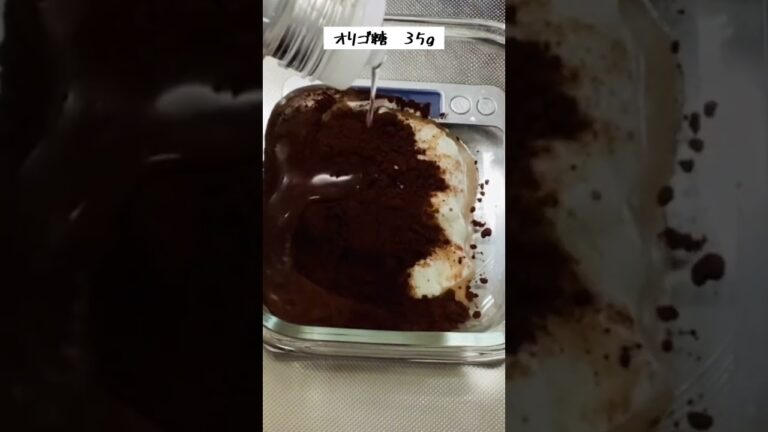 【ゼラチンなし】低カロリー低糖質なわらび餅風プリン【レンジで簡単】#shorts