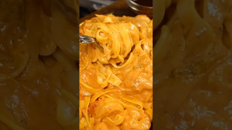 海老トマトクリームパスタ🍅