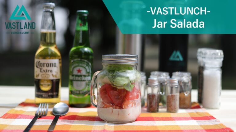 ジャーサラダの作り方！おしゃれで簡単なキャンプ飯『VASTLUNCH』