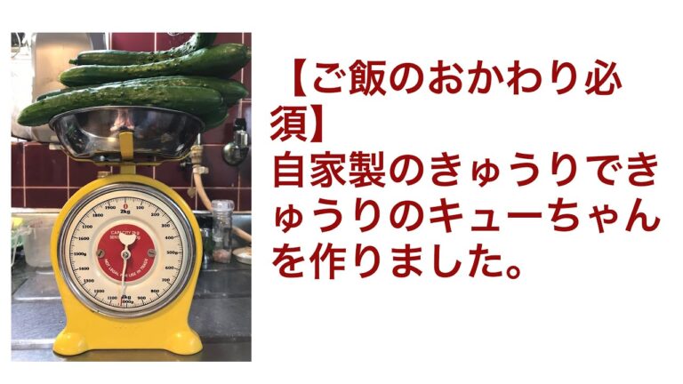 【ごはんのおかわり必須】きゅうりのキューちゃんを作りました！