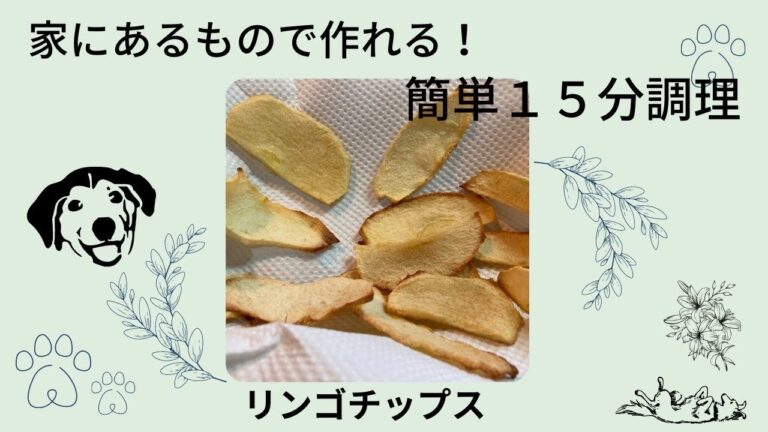 【リンゴチップス】#いぬの手作りご飯 #犬の手作りごはん #犬の手作り食 #犬ご飯 #自然治癒力 #うちのコご飯