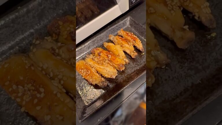 揚げない！油敷かない！手羽中の甘辛焼き#おつまみ #手羽中 #ダイエットレシピ