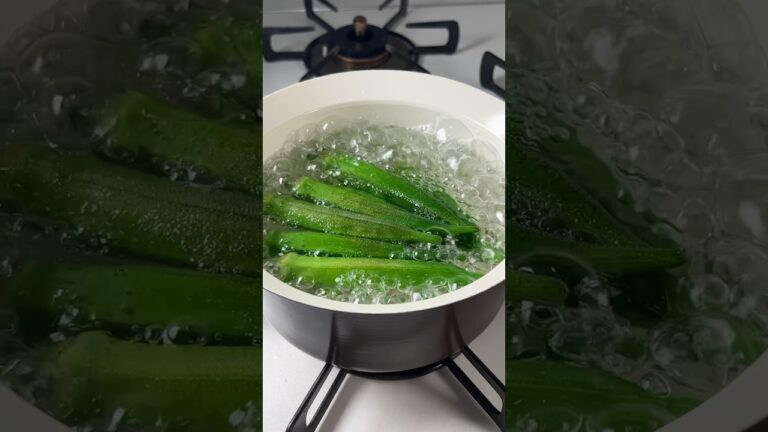 仕事終わりの帰宅ごはん　オクラとイカの醤油漬［#shorts ］