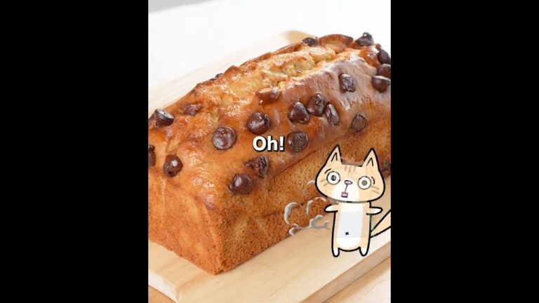 ふんわりしっとり❣️ 米粉のチョコバナナパウンドケーキの作り方 #グルテンフリー #米粉スイーツ #バナナケーキ