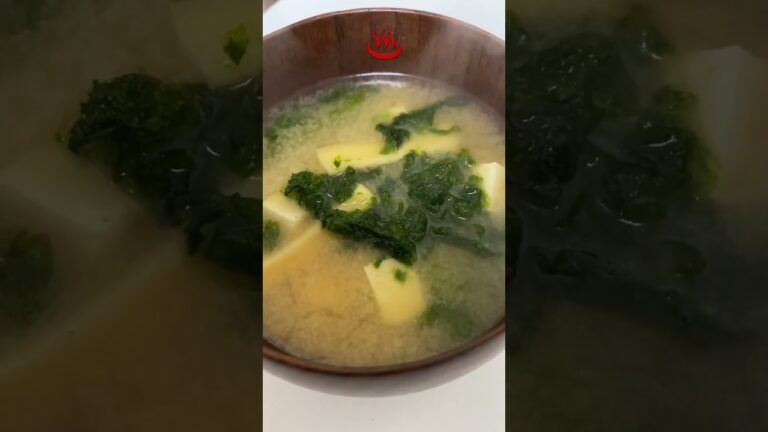 あおさのお味噌汁(あつあつ)#shorts