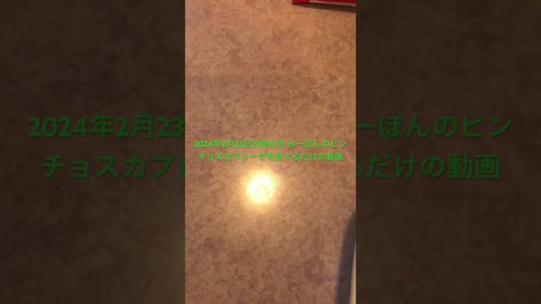 【ショート動画】2024年2月23日21時51分 みーぽんのピンチョスカプレーゼを食べるだけの動画 #shorts 【めすすめ動画】
