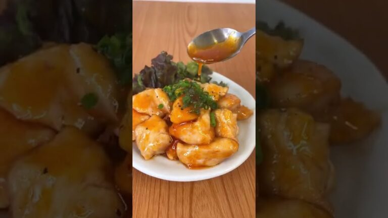 パリパリチキンの簡単チリソースがけ