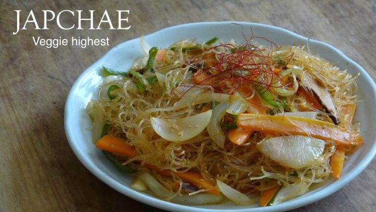 【잡채】チャプチェ How to make japchae